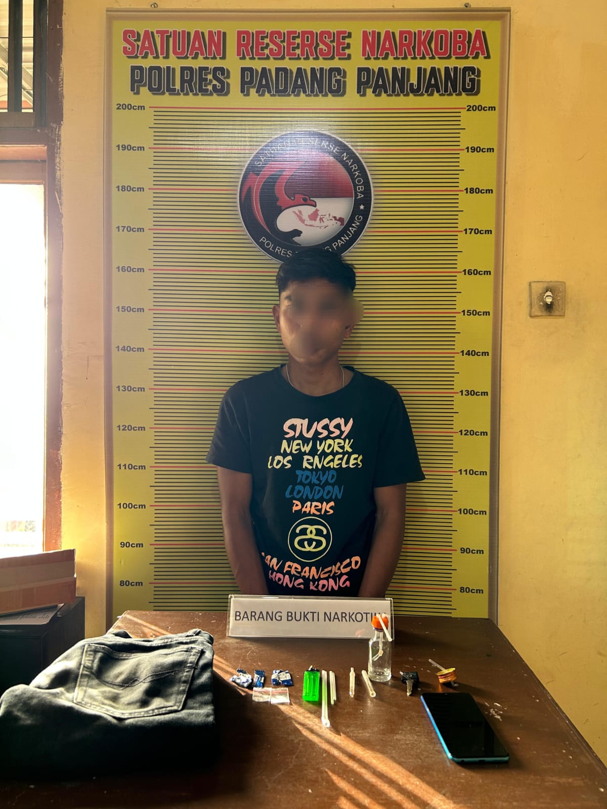 Satresnarkoba Polres Padang Panjang Tangkap Kurir Sabu di Parkiran Hotel Hasiba, Dua Paket Narkotika Diamankan